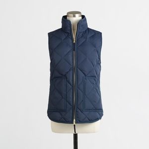 J. Crew Navy Quilted Vest